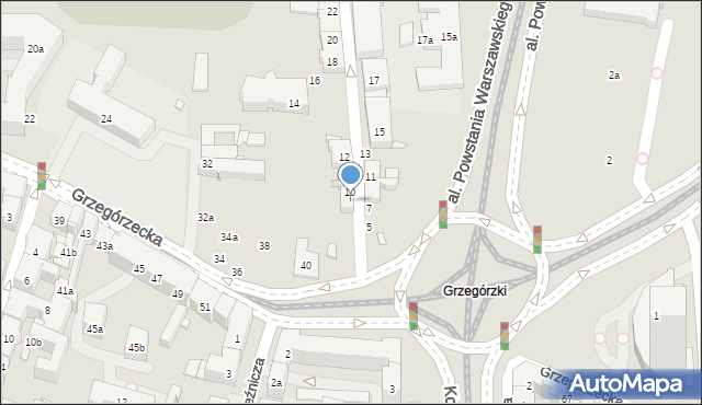 Kraków, Żółkiewskiego Stanisława, hetm., 8, mapa Krakowa