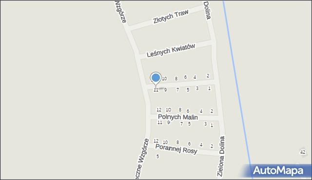 Krzeszowice, Żółtych Słoneczników, 11, mapa Krzeszowice