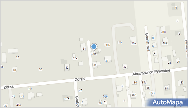 Lublin, Zorza, 36a, mapa Lublina