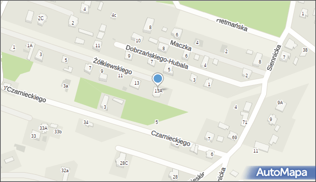 Mogowo, Żółkiewskiego Stefana, 13A, mapa Mogowo