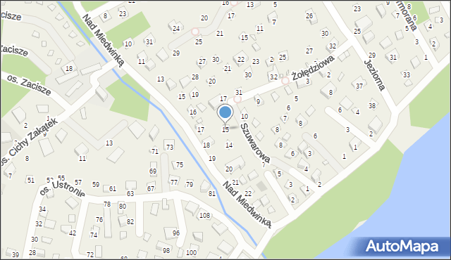 Morzyczyn, Żołędziowa, 15, mapa Morzyczyn