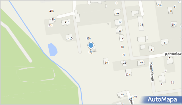 Nadarzyn, Żółwińska, 39j, mapa Nadarzyn