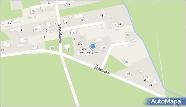 Nadarzyn, Żółwińska, 44, mapa Nadarzyn