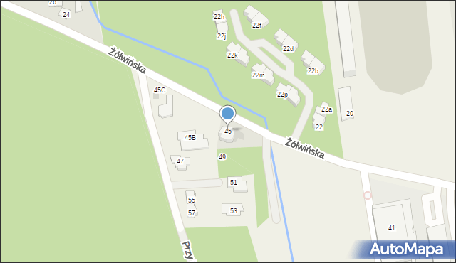 Nadarzyn, Żółwińska, 45, mapa Nadarzyn
