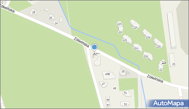 Nadarzyn, Żółwińska, 45C, mapa Nadarzyn