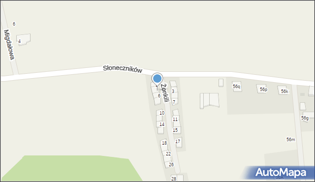 Nowe Bielice, Żonkili, 4, mapa Nowe Bielice