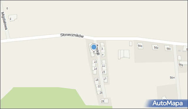 Nowe Bielice, Żonkili, 8, mapa Nowe Bielice