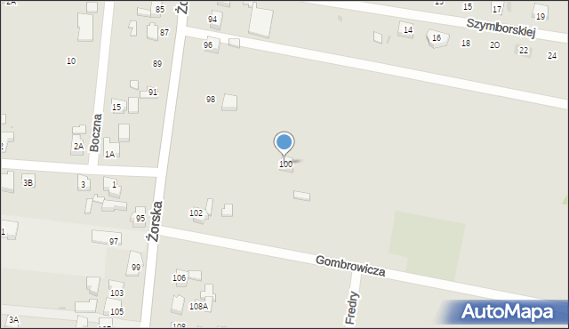 Orzesze, Żorska, 100, mapa Orzesze