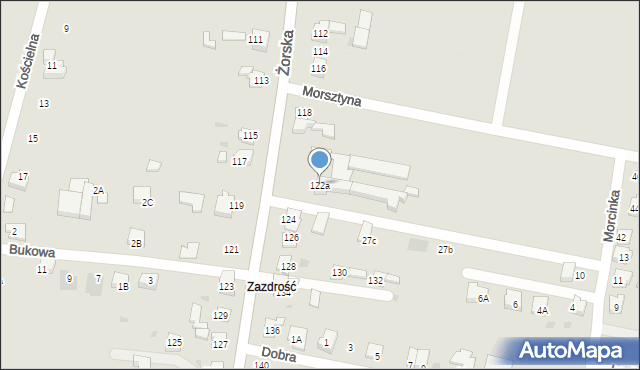 Orzesze, Żorska, 122a, mapa Orzesze