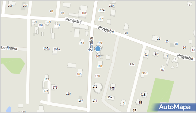 Orzesze, Żorska, 166, mapa Orzesze