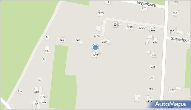 Orzesze, Żorska, 227f, mapa Orzesze