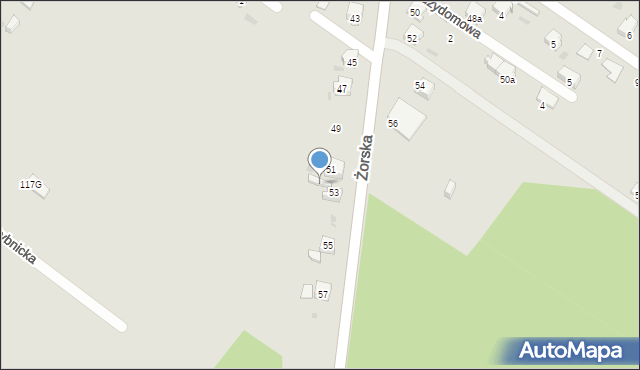 Orzesze, Żorska, 53a, mapa Orzesze