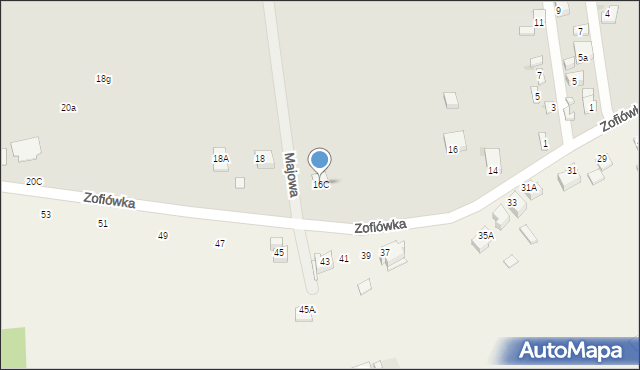 Ostrowiec Świętokrzyski, Zofiówka, 16C, mapa Ostrowiec Świętokrzyski