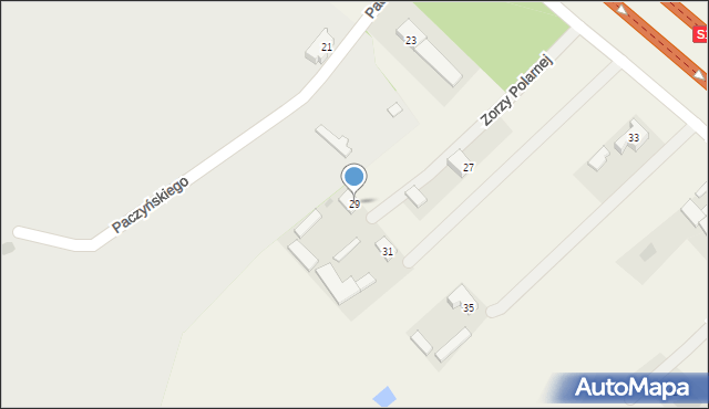 Ostrowik, Zorzy Polarnej, 8, mapa Ostrowik