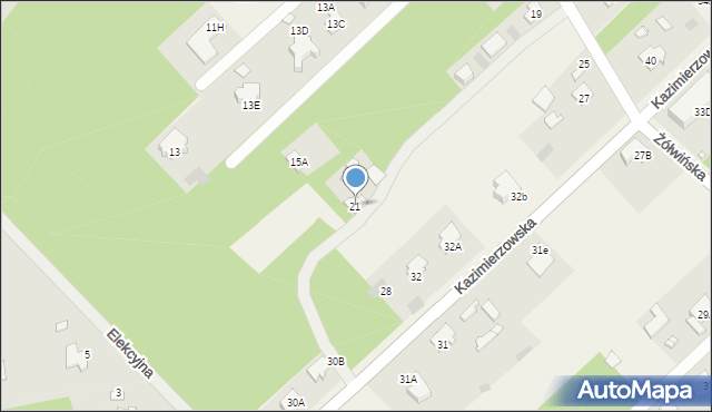 Owczarnia, Żółwińska, 21, mapa Owczarnia