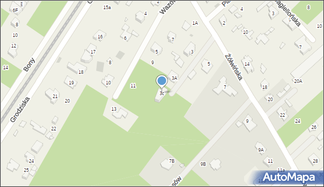 Owczarnia, Żółwińska, 3c, mapa Owczarnia