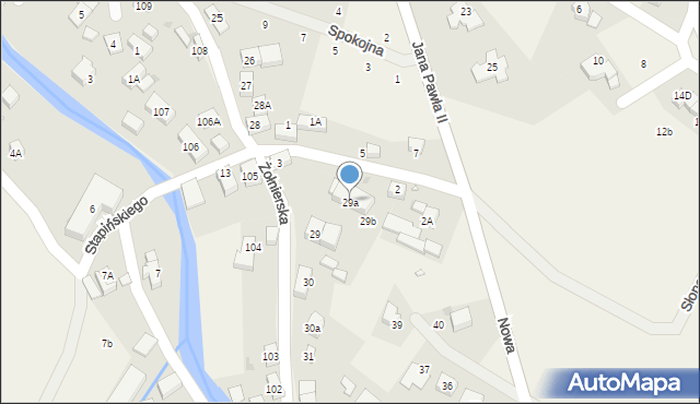 Podgórzyn, Żołnierska, 29a, mapa Podgórzyn