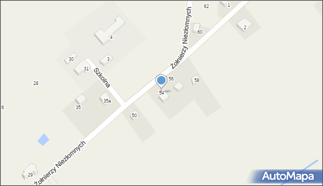 Połęczyno, Żołnierzy Niezłomnych, 54, mapa Połęczyno