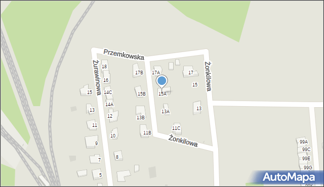 Polkowice, Żonkilowa, 15A, mapa Polkowice