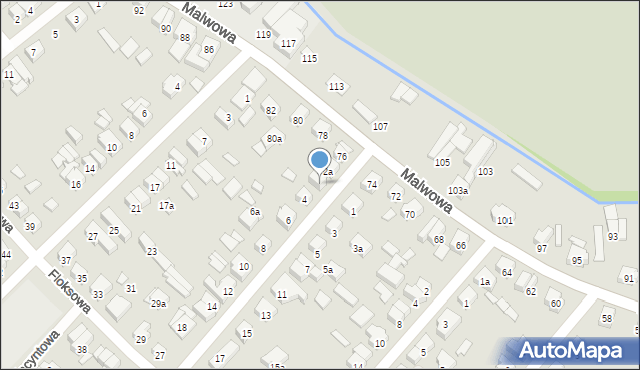 Poznań, Żonkilowa, 2b, mapa Poznania