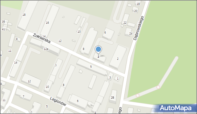 Prudnik, Żołnierska, 4, mapa Prudnik