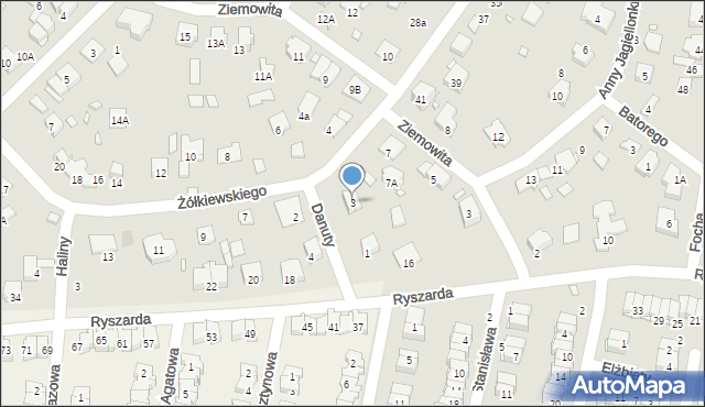 Pruszków, Żółkiewskiego Stefana, 3, mapa Pruszków