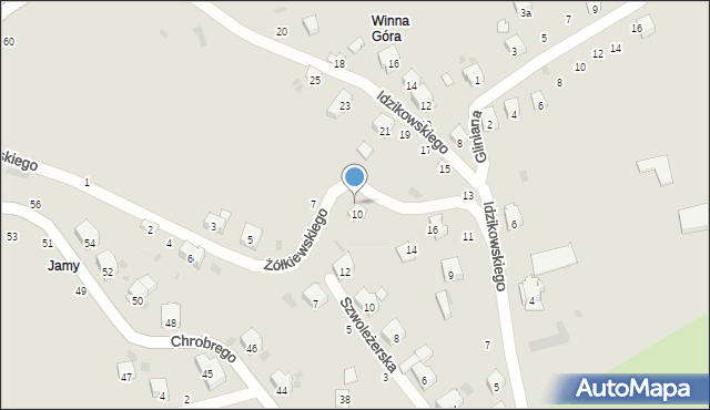 Przemyśl, Żółkiewskiego Stanisława, hetm., 12, mapa Przemyśla