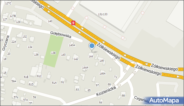 Radom, Żółkiewskiego Stanisława, hetm., 144, mapa Radomia