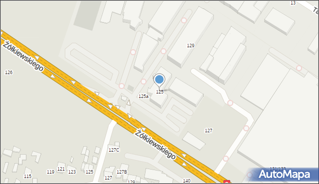 Radom, Żółkiewskiego Stanisława, hetm., 125, mapa Radomia