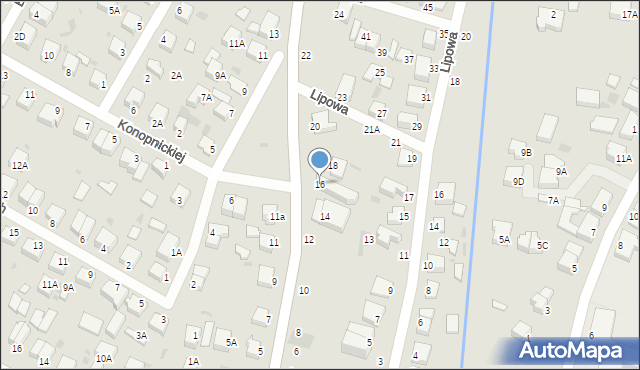 Rumia, Żołnierzy I Dywizji Wojska Polskiego, 16, mapa Rumia