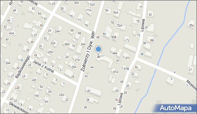 Rumia, Żołnierzy I Dywizji Wojska Polskiego, 46, mapa Rumia