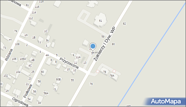 Rumia, Żołnierzy I Dywizji Wojska Polskiego, 57, mapa Rumia