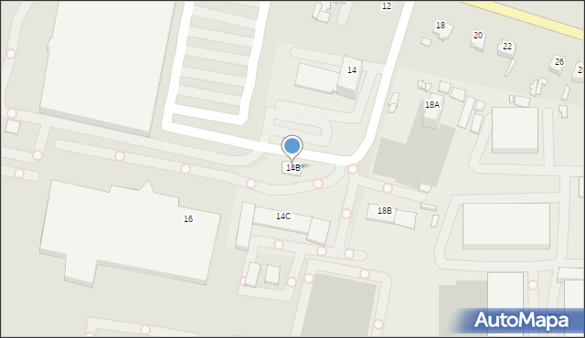 Rybnik, Żorska, 14B, mapa Rybnika