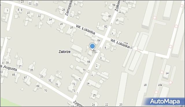 Słupsk, Żółkiewskiego Stanisława, hetm., 67, mapa Słupska