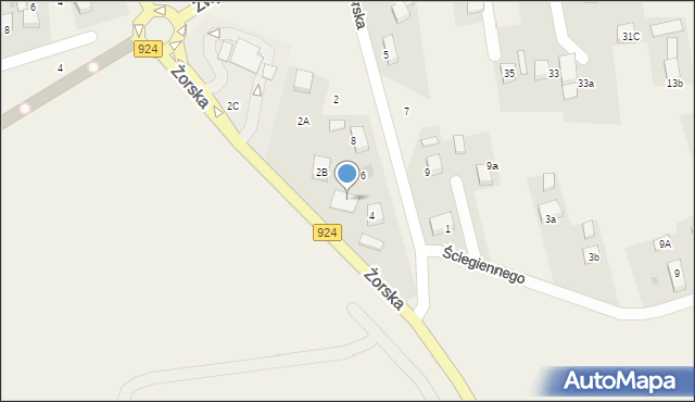 Stanowice, Żorska, 4a, mapa Stanowice