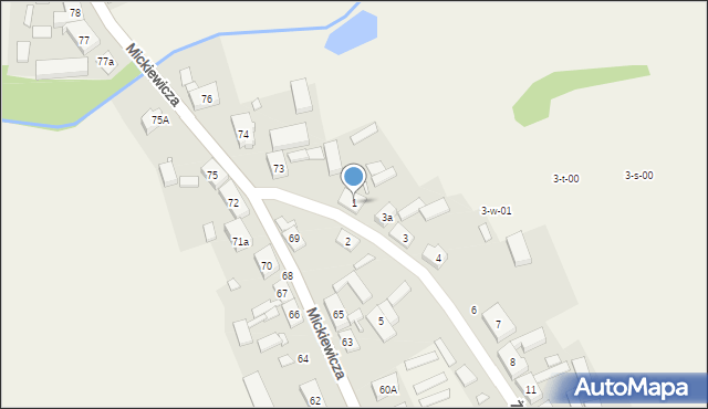 Sypniewo, Żołnierzy 1 Armii Wojska Polskiego, 1, mapa Sypniewo