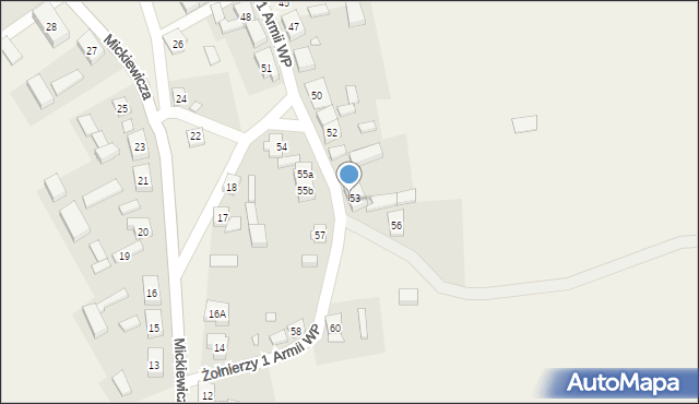 Sypniewo, Żołnierzy 1 Armii Wojska Polskiego, 55, mapa Sypniewo