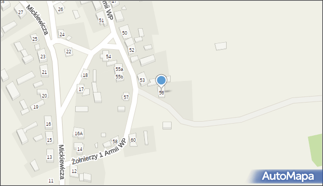 Sypniewo, Żołnierzy 1 Armii Wojska Polskiego, 56, mapa Sypniewo