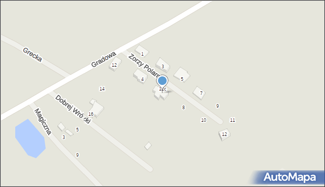 Szczecin, Zorzy Polarnej, 6, mapa Szczecina