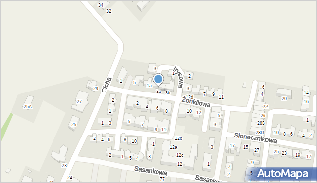 Tarnowo Podgórne, Żonkilowa, 3a, mapa Tarnowo Podgórne