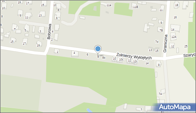 Tłuszcz, Żołnierzy Wyklętych, 8, mapa Tłuszcz