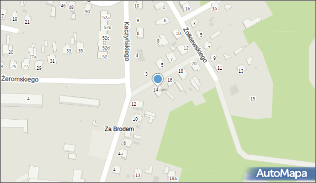 Tomaszów Lubelski, Żółkiewskiego Stanisława, hetm., 14, mapa Tomaszów Lubelski