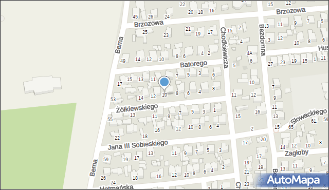 Tomaszów Mazowiecki, Żółkiewskiego Stanisława, hetm., 10, mapa Tomaszów Mazowiecki