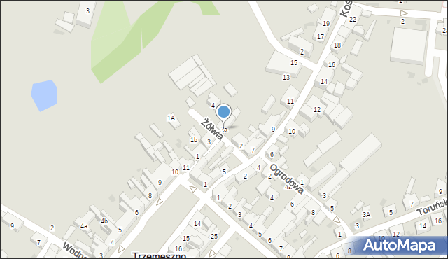 Trzemeszno, Żółwia, 2a, mapa Trzemeszno