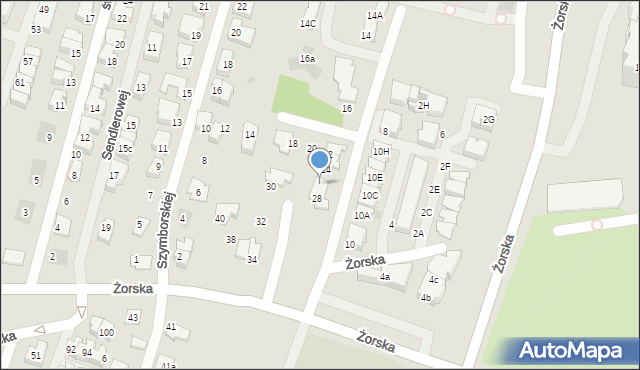 Tychy, Żorska, 26, mapa Tychów