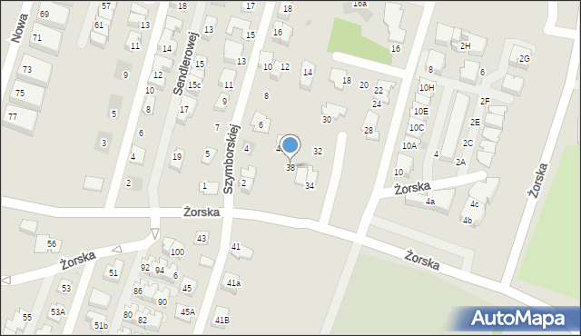 Tychy, Żorska, 38, mapa Tychów