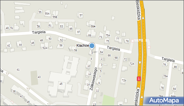 Tychy, Żółkiewskiego Stanisława, hetm., 2, mapa Tychów