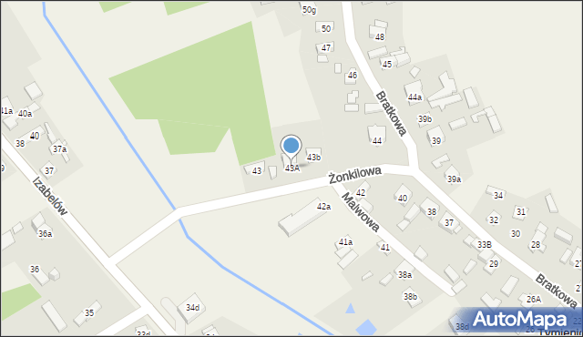 Tymienice, Żonkilowa, 4, mapa Tymienice