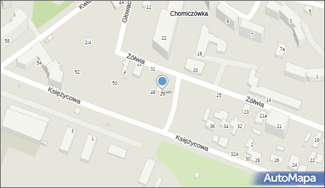 Warszawa, Żółwia, 29, mapa Warszawy