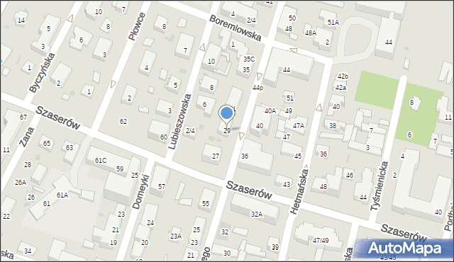 Warszawa, Żółkiewskiego Stanisława, hetm., 29, mapa Warszawy